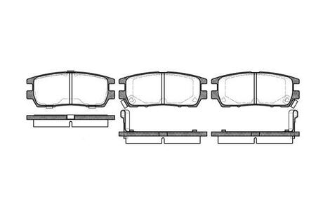 P5053.02 WOKING Тормозные колодки зад Pajero II 94- (107.8*43.8*14)