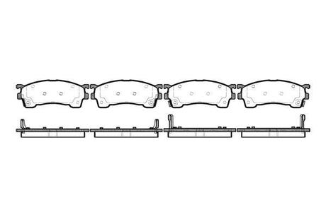 P5153.04 WOKING Тормозные колодки пер. Premacy/Protege/323/626/Eunos/Xedos/MX6/Probe 92-05