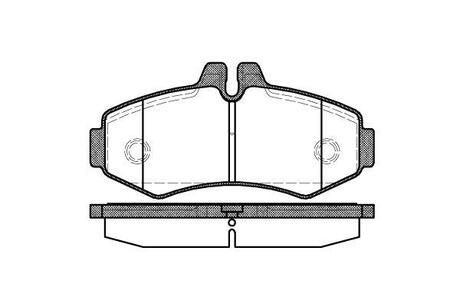 P6013.00 WOKING Колодки тормозные дисковые передние