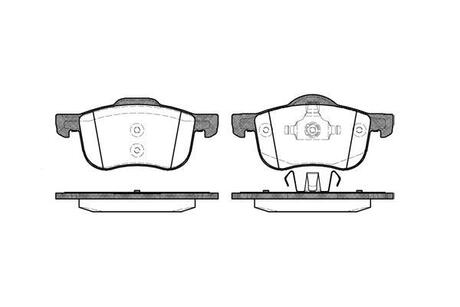 P613300 WOKING Колодки тормозные дисковые передние Volvo S60 i 2.0 00-10,Volvo S60 i 2.3 00-10