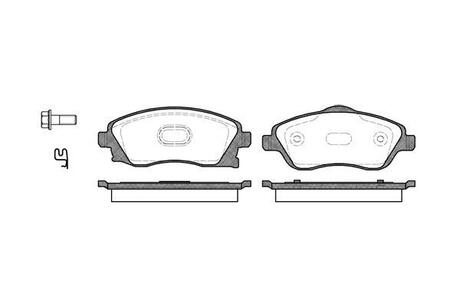 P6743.12 WOKING Тормозные колодки перед Combo/Meriva 00-12