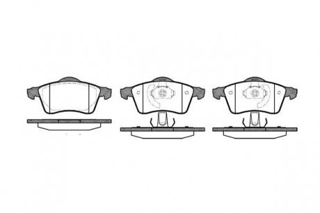 P718300 WOKING Тормозные колодки, дискове гальмо (набір)