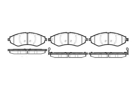 P7453.22 WOKING Тормозные колодки Gentra/Kalos/Lacetti/Nubira/Rezzo (00-22)