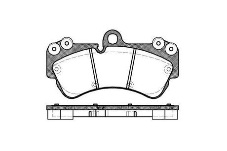 P894300 WOKING Колодки тормозные дисковые передние Porsche Cayenne 3.0 02-10,Porsche Cayenne 3.