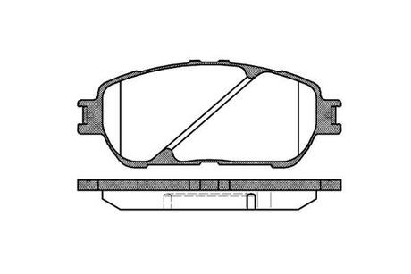 P9983.00 WOKING Тормозные колодки передние Toyota Camry/Lexus ES 2.4-3.0 01-08 (ATE)