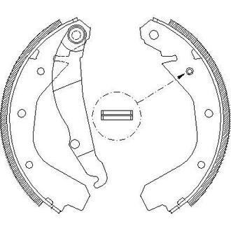 Z4088.00 WOKING Колодки тормозные барабанные