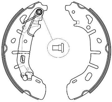 Z426300 WOKING Колодки тормозные барабанные Fiat Doblo 10> / задн (Z4263.00) WOKING