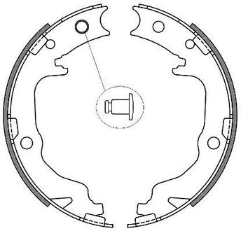 Z4641.00 WOKING Колодки тормозные барабанные