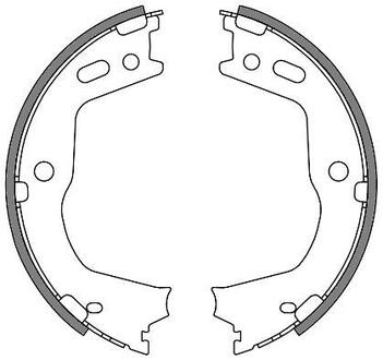 Z4666.00 WOKING Колодки стояночного тормоза (пр-во Remsa) Hyundai Santa fe III Sorento II (Z4666.00) WOKING