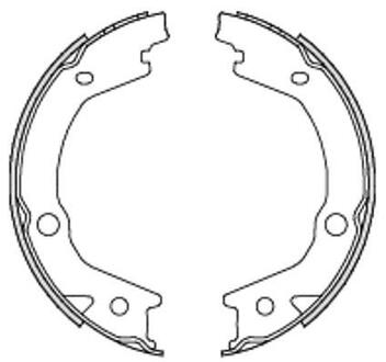 Z4697.00 WOKING Колодки тормозные барабанные