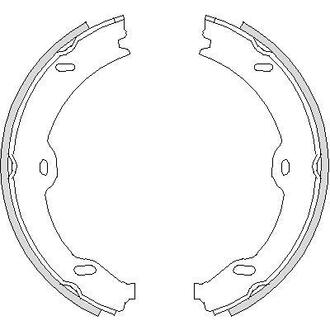 Z470800 WOKING Тормозные колодки ручного гальма
