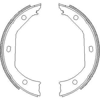 Колодки ручного гальма BMW 3(E46,E90-92) 00-13/5(E39) 95-04/X1(E84) 09-15 (ATE) WOKING Z4716.00