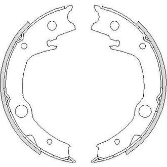 Z4729.00 WOKING Колодки ручного гальма Corolla 02-07/Avensis 03-08/Echo 99-05