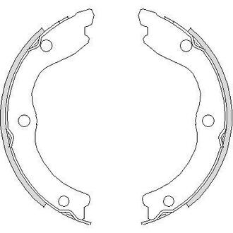Z4736.00 WOKING Колодки тормозные барабанные