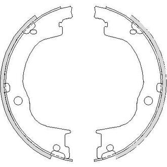 Z4749.00 WOKING Колодки стояночного тормоза (пр-во Remsa) Chevrolet Captiva Antara (Z4749.00) WOKING