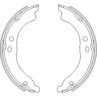 Z4750.00 WOKING Тормозные колодки барабанные