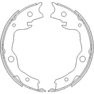 Колодки тормозные барабанные WOKING Z4752.00