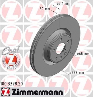 100337820 ZIMMERMANN Тормозной диск