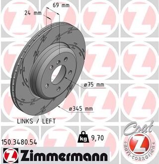 150.3480.54 ZIMMERMANN Диск тормозной