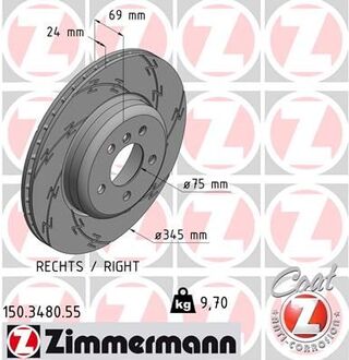 150.3480.55 ZIMMERMANN Диск тормозной