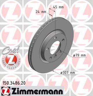 '150348620' ZIMMERMANN Тормозной диск