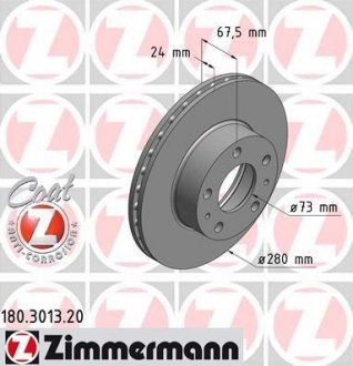 180.3013.20 ZIMMERMANN Диск тормозной