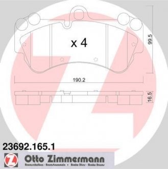 23692.165.1 ZIMMERMANN Колодки