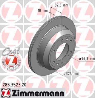 '285352320' ZIMMERMANN Диск тормозной