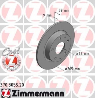 370305520 ZIMMERMANN Диск тормозной