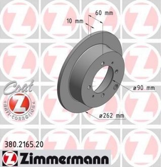 380216520 ZIMMERMANN Тормозной диск