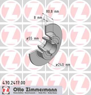470241700 ZIMMERMANN Тормозной диск