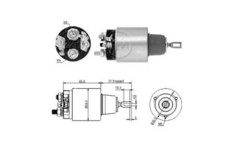 ZM2475 ZM Втягивающее реле стартера