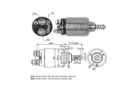 ZM545 ZM Втягивающее реле стартера