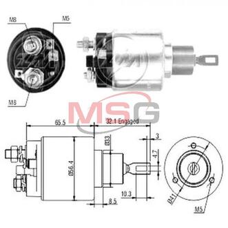 ZM674 ZM Втягивающее реле стартера